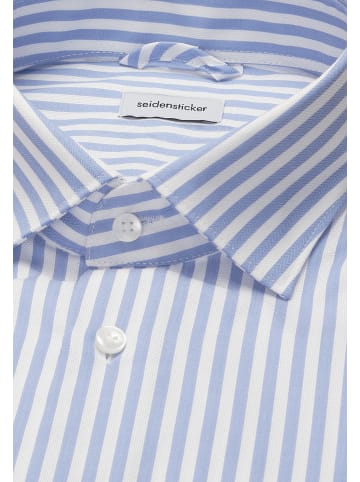 Seidensticker Business Hemd Shaped in Mittelblau