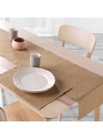 Douceur d’Intérieur Tischläufer aus Jute MODALIE in Braun, (B) 35 x (L) 140 cm
