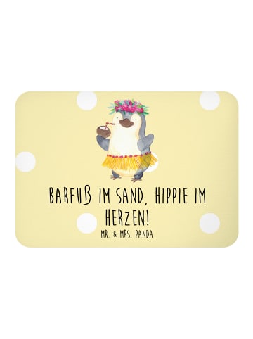 Mr. & Mrs. Panda haftmagnet Sommer Hippie mit Spruch in Gelb Pastell