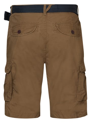 Petrol Industries Cargo-Shorts mit Gürtel in Braun