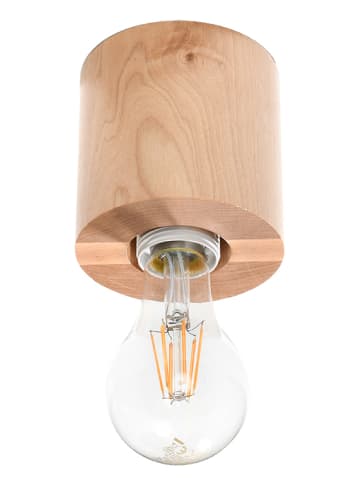Nice Lamps Deckenleuchte "ELIA" aus Natural Holz runde lampe loft style E27 LED NICE LAMPS