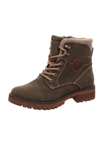 Tom Tailor Schnürboots in Grün