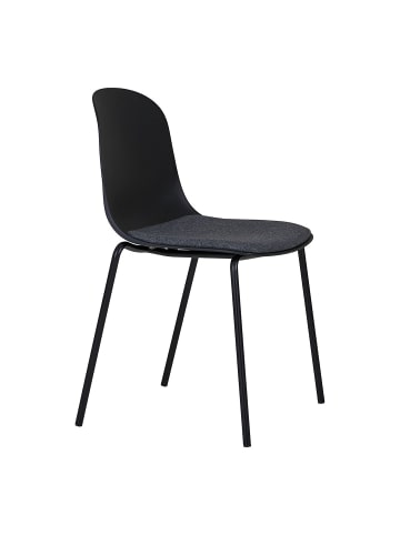 ebuy24 Esszimmerstuhl Madalena  Schwarz 2er Set