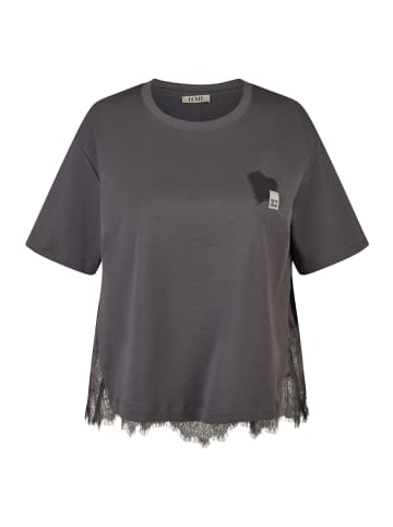 LeComte T-Shirt mit Spitze in Platin