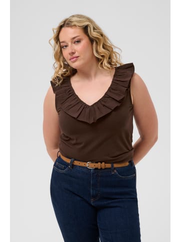 KAFFE curve Jerseytop KCdiddie Regular fit in Coffee Bean