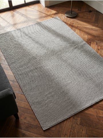 KADIMA DESIGN Flachgewebe-Teppich Berber-Tradition Uni Meliert Pflegeleicht in Silber