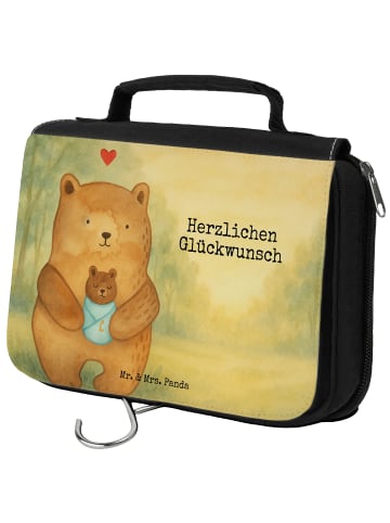 Mr. & Mrs. Panda Beauty Case Bär Baby Design mit Spruch in Weiß
