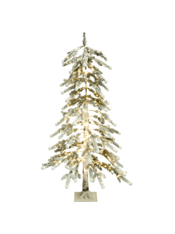 Beliani LED Deko HASSLAN in Weiß/Grün - (W) 80 x (H) 125 x (L) 80 cm