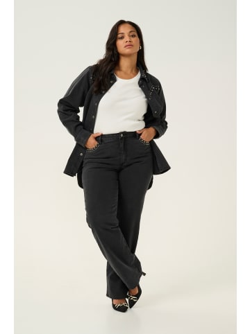 KAFFE curve Jeans KCloula Regular fit in Black Washed Denim