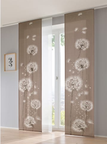 Heine Schiebevorhang in braun-weiß