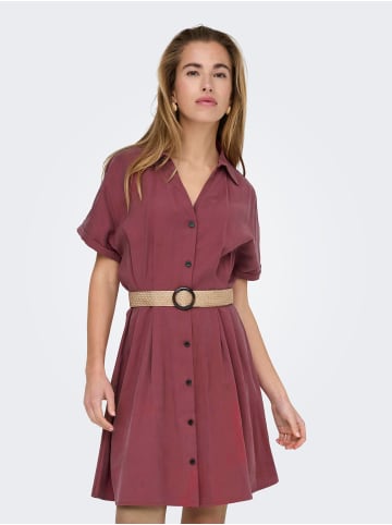 ONLY Hemdblusenkleid in Ruby Wine