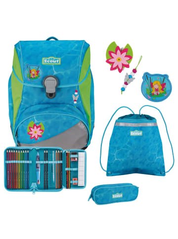Scout Alpha DIN - Schulranzen Set 4 tlg. (Action) in Water Lily