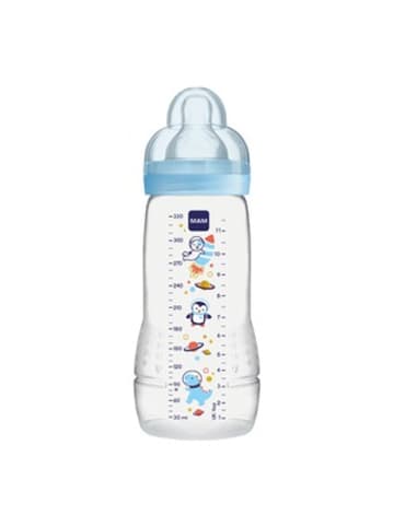 MAM Babyflasche Easy Active, Weithals, 330 ml, ab 4M in Blau