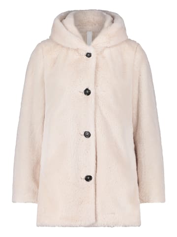 Betty Barclay Plüschjacke mit Kapuze in beige