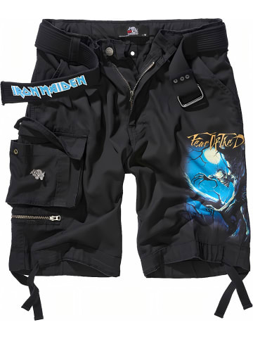 Brandit Short "Iron Maiden" in Schwarz