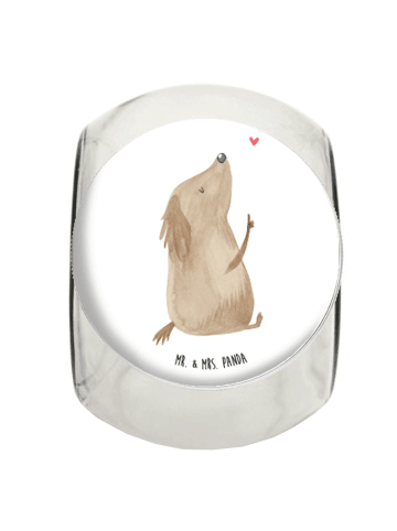 Mr. & Mrs. Panda Lebensmittelbehälter Hund Liebe ohne Spruch in Weiß
