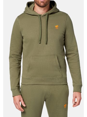 Polo Sylt Sweatshirt / Hoodie Basic in Dunkelgrün / rot