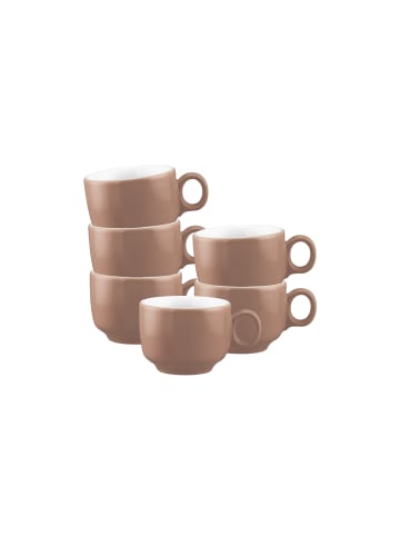 Seltmann Weiden 6er Set Espressotassen Sento Home Pure Colors in 80 ml in Cocoa Brown