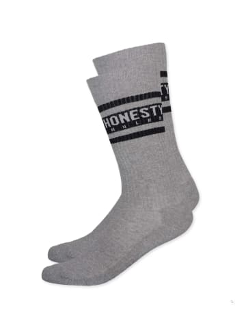 HONESTY RULES Socken " Sport " in grey-mel