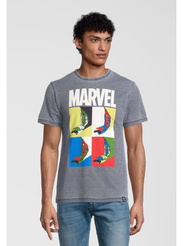 Recovered T-Shirt Marvel Spider-Man Pop Art Blue in Blau