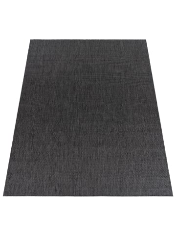 KADIMA DESIGN Teppich Kurzflor Unifarben Wohnzimmer in Anthrazit