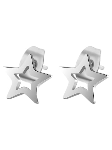 Adeliás Damen Ohrringe – Ohrstecker aus Edelstahl in silber