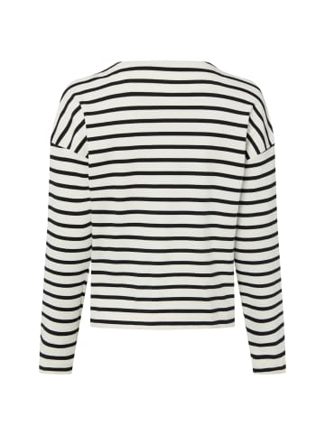 Marie Lund Sweatshirt in ecru schwarz - 0004