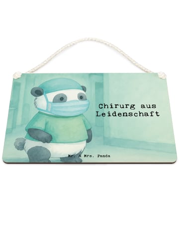 Mr. & Mrs. Panda Schild Chirurg Leidenschaft Design mit Spruch in Weiß