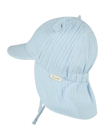 Sterntaler Schirmmütze mit Nackenschutz Ohren in bleu
