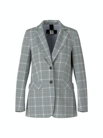 MARC CAIN Karierter Blazer mit Pattentaschen in Grau