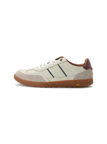 Camel Active Sneaker aus Nappaleder in Weiß-Blau