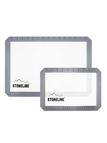 Stoneline Silikon Backmatte 29,5x21 und 42x29,5 cm Set 2-teilig in Grau