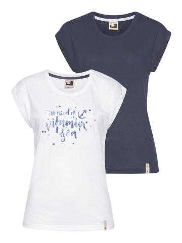 OCEAN SPORTSWEAR T-Shirt in Navy weiß
