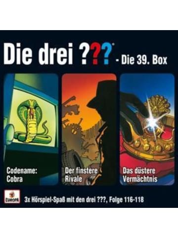 Sony Music Entertainment Die drei ??? 3er Box 39 (Folgen 116, 117, 118) (drei Fragezeichen)