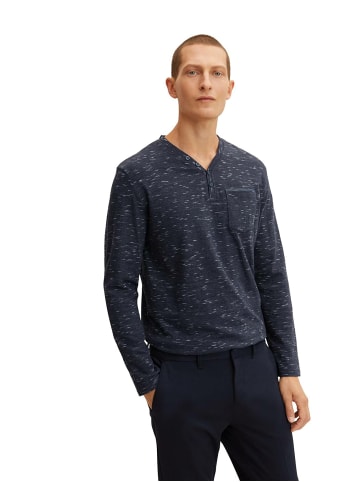 Tom Tailor V-Kragen Langarmshirt für Herren in kombi