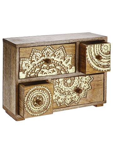 Butlers Deko-Schrank BALI in Gold