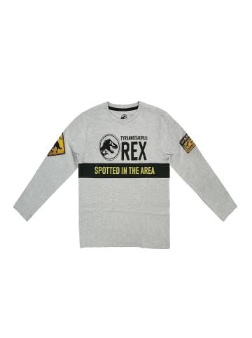 Jurassic World Langarmshirt Longsleeve in Grau