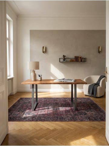 KADIMA DESIGN Schreibtisch 160x80x76 cm Massivholz / Metall Computertisch