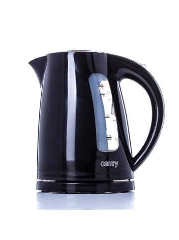 camry Camry CR 1255 Wasserkocher 2200 W - 1,7 L, 360° drehbar, Schwarz in Schwarz