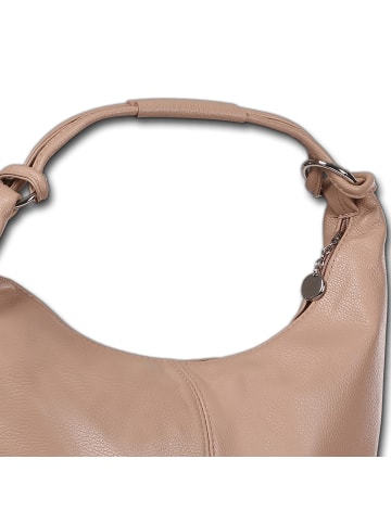 Toscanto Leder Schultertasche Toscanto Tasche rosa ca. 45cm