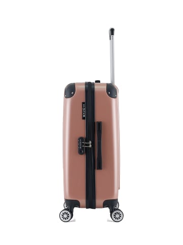 WAVE PARIS Mittelgroßer Hartschalenkoffer DENALI in Rosa (64L)