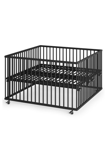 Sämann Sämann Laufgitter mit Lattenrost - Black Edition - Premium Kollektion