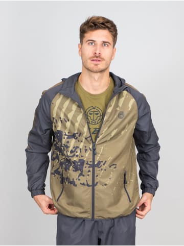 BIDI BADU Pure Wild Tracksuit - olive, dark grey in oliv/dunkelgrau