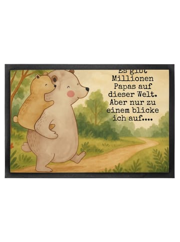 Mr. & Mrs. Panda Schuhabstreifer Papa Bär Design mit Spruch in Weiß