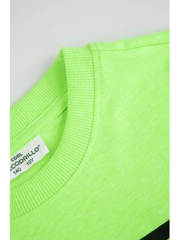 Coccodrillo T-shirt mit kurzen Ärmeln in limonengrün
