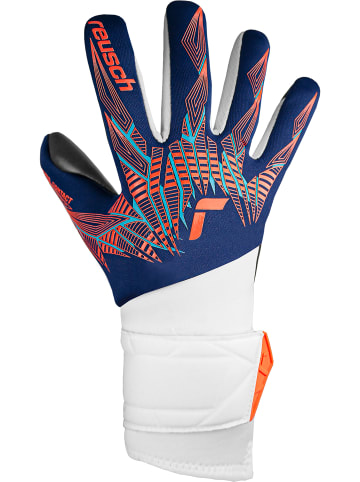 Reusch Torwarthandschuh Pure Contact Silver Junior in 4848 premi blu/electr oran/blc