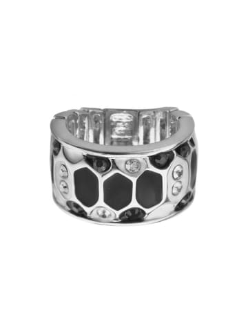 Guess Ring in Silber/Schwarz