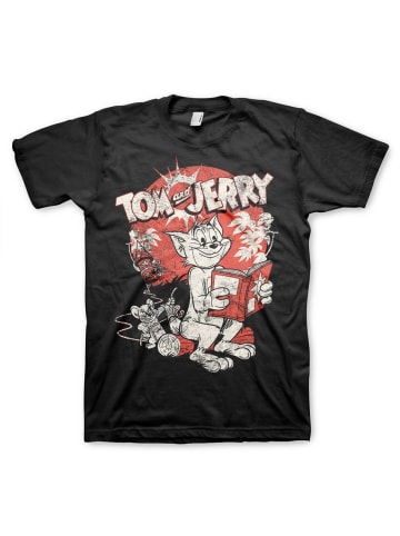 Tom & Jerry T-Shirt "Vintage Comic Big Tall T-Shirt" in Schwarz