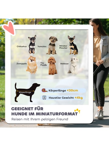 Pawhut Hundewagen 76L x 44B x 103H cm