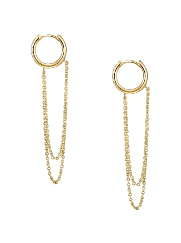 Glanzstücke München Creolen Sterling Silber Zirkonia in gelbgold